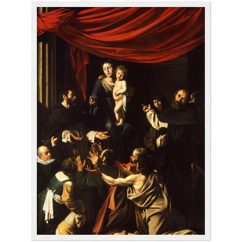 Madonna of the Rosary Art Print by Caravaggio