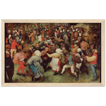 The Wedding Dance Art Print by Bruegel the Elder