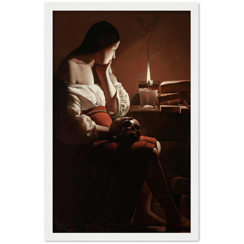 The Magdalen with the Smoking Flame Print by Georges de la Tour