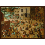 Children's Games Art Print by Bruegel the Elder