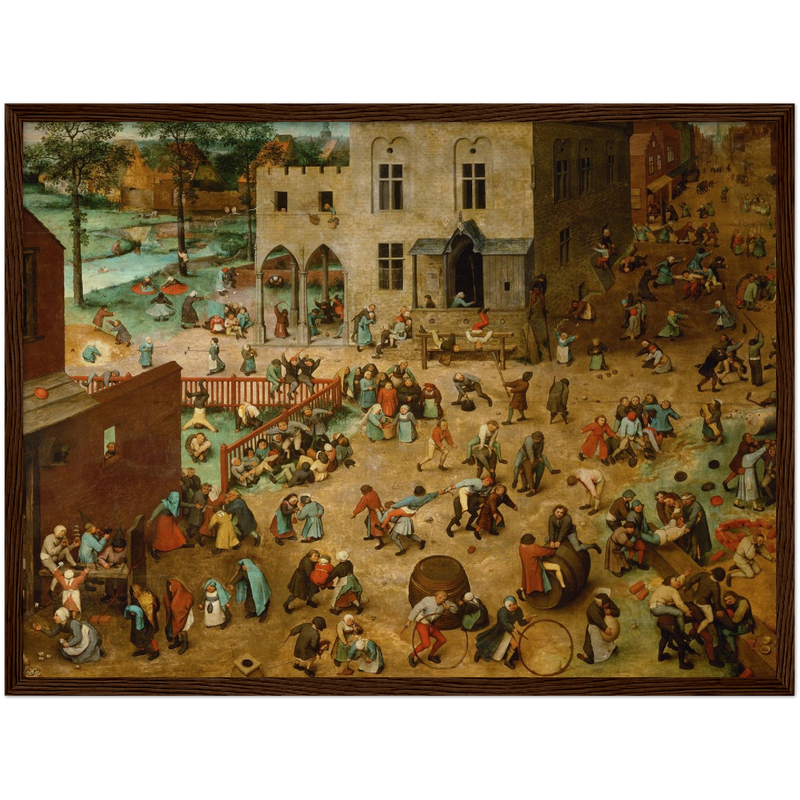 Children's Games Art Print by Bruegel the Elder