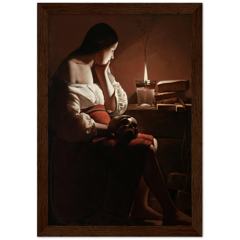 The Magdalen with the Smoking Flame Print by Georges de la Tour