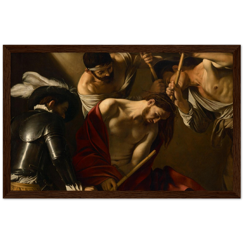 The Crowning with Thorns Print by Caravaggio