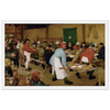 Peasant Wedding Art Print by Bruegel the Elder