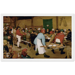 Peasant Wedding Art Print by Bruegel the Elder