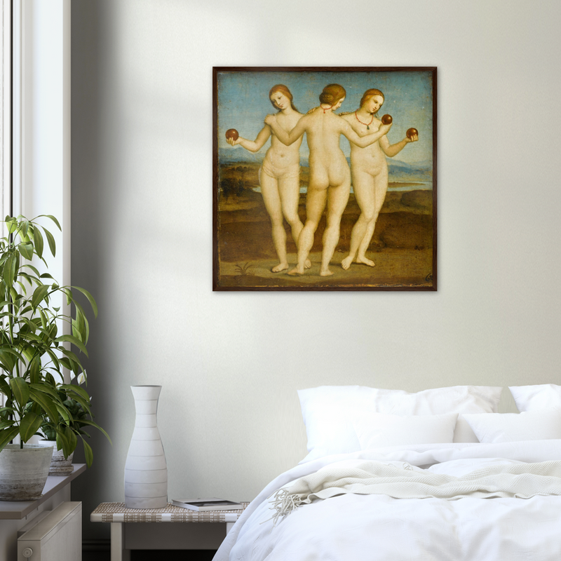 Three Graces Print by Raphael