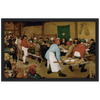 Peasant Wedding Art Print by Bruegel the Elder