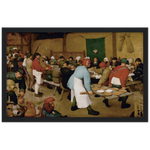 Peasant Wedding Art Print by Bruegel the Elder