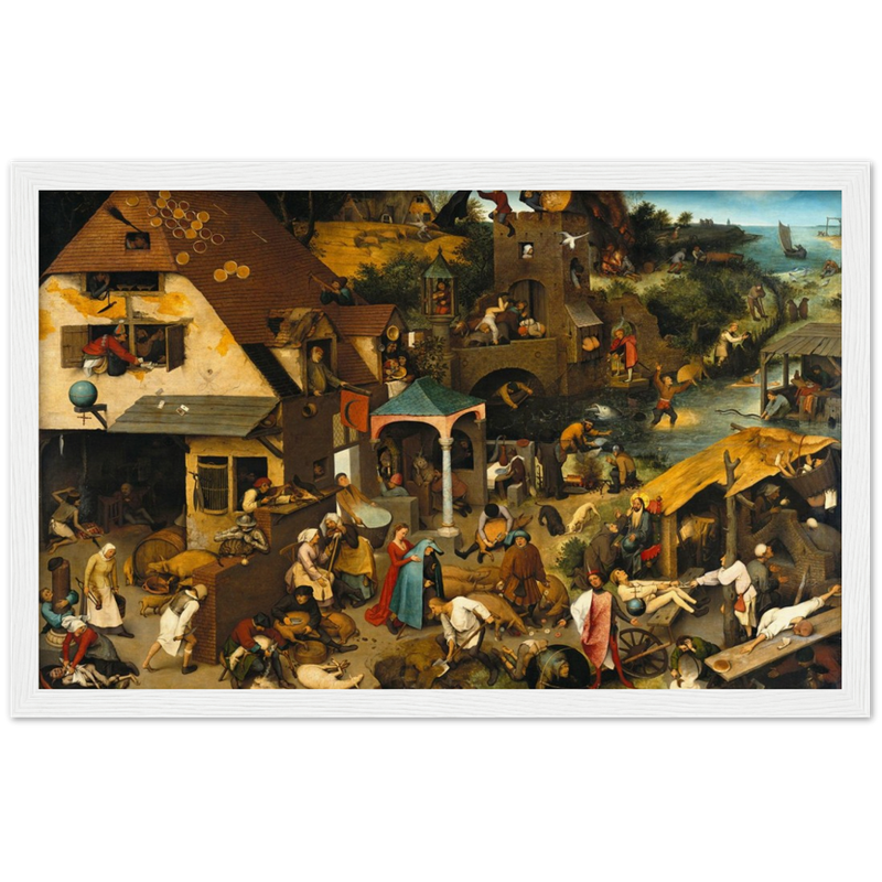 The Dutch Proverbs Print by Bruegel the Elder