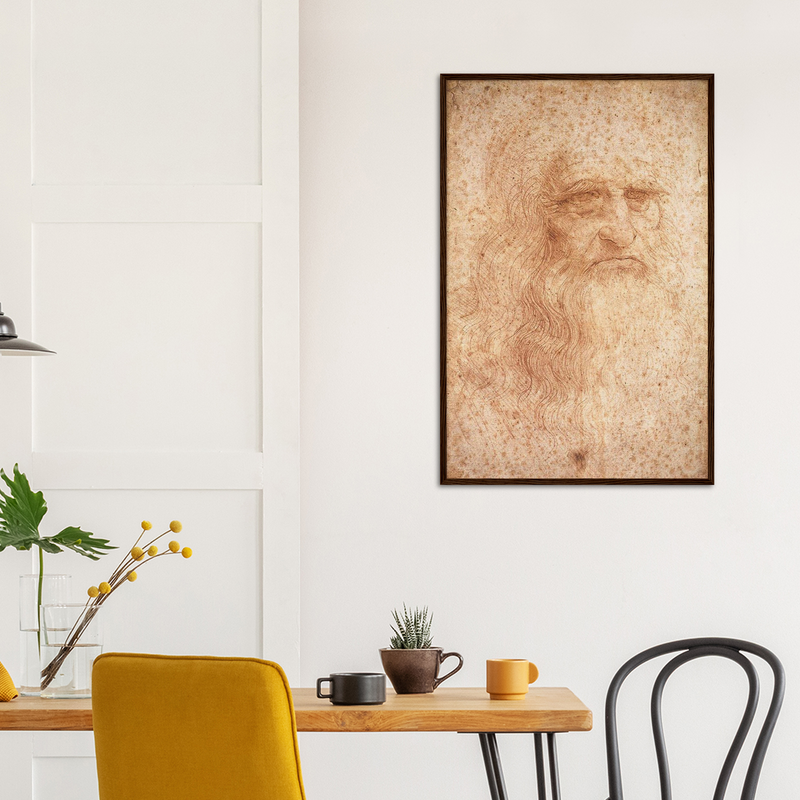 Da Vinci Self Portrait Art Print