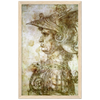 Warrior with Helmet Art Print by Da Vinci